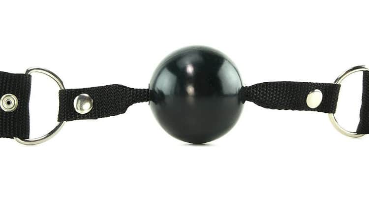 black ball gag