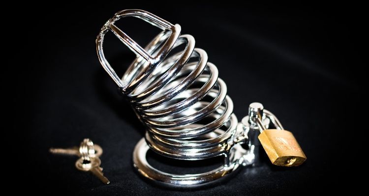 silver chastity cage